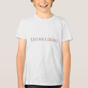 T-shirt En Tri-matière "T-shirt graphique d'élégance Vintage"