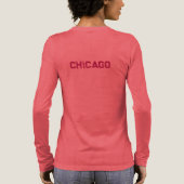 T-shirt En Tri-matière T-shirt graphique en prune CHICAGO (Verso)
