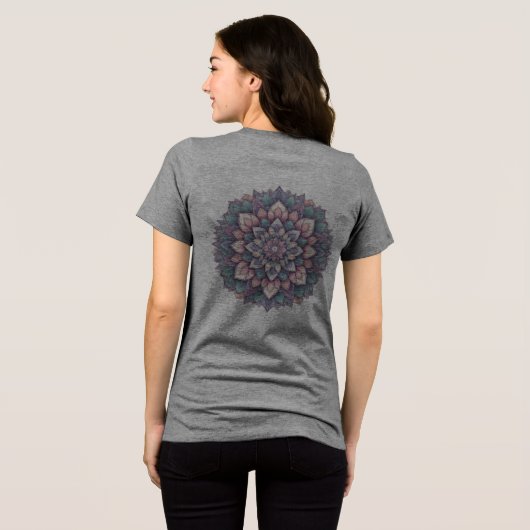 T-shirt En Tri-matière T-shirt graphique - Mandala Art Design (Verso intégral)