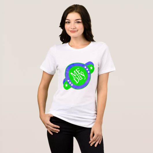 T-shirt En Tri-matière T-Shirt Graphique Me Day Tri-Blend (Recto plein)