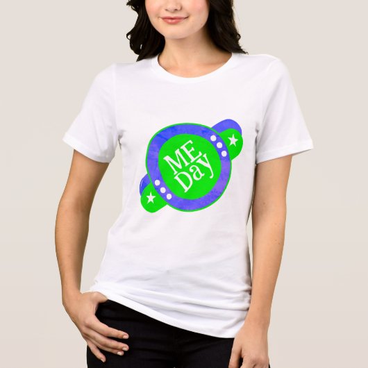 T-shirt En Tri-matière T-Shirt Graphique Me Day Tri-Blend (Recto)