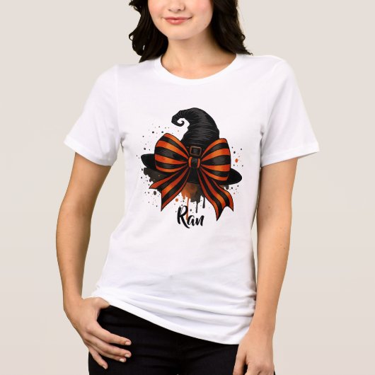 T-shirt En Tri-matière T-shirt Halloween Halloween Hausse papillon (Recto)