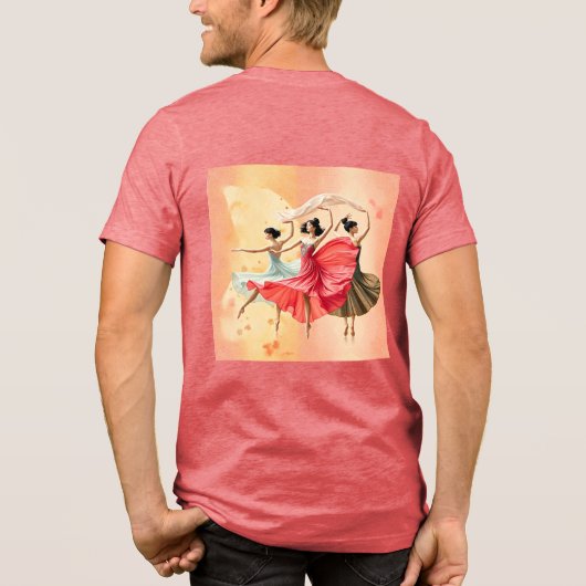 T-shirt En Tri-matière T-Shirt Hommes Femmes Dansant Tribune (Verso)