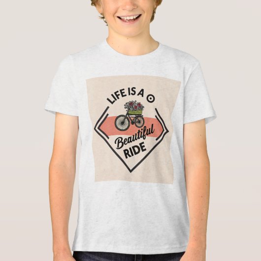 T-shirt En Tri-matière T-Shirt Life Is A Beautiful Ride (Recto)