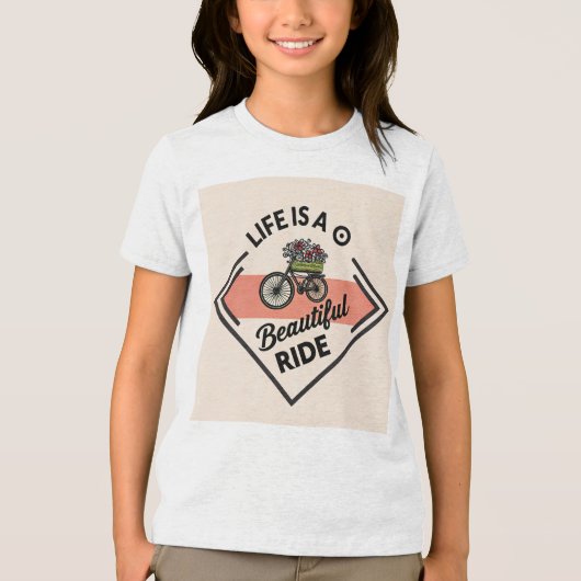T-shirt En Tri-matière T-Shirt Life Is A Beautiful Ride (Recto)