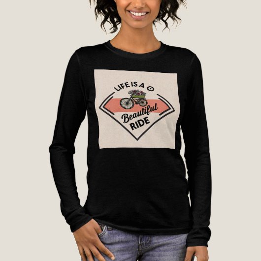 T-shirt En Tri-matière T-Shirt Life Is A Beautiful Ride (Recto)