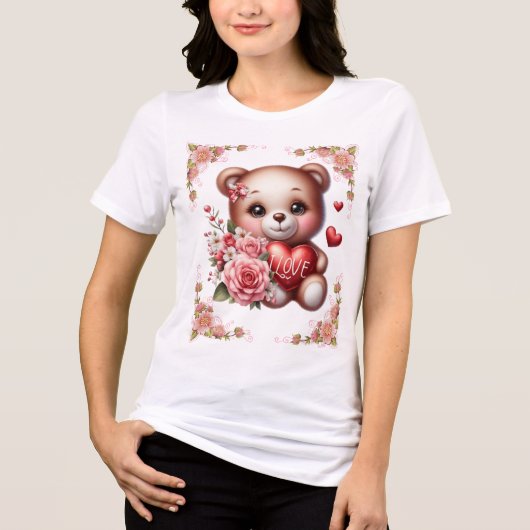 T-shirt En Tri-matière T-shirt Love Bear (Recto)