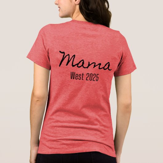 T-shirt En Tri-matière T-shirt Mama ouest 2025 (Verso)