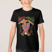 T-shirt En Tri-matière T-shirt mexicain Dabbing Poncho Cinco de Mayo (Recto)