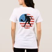 T-shirt En Tri-matière T-shirt Patriotic Pickleball par Pickle Peace (Verso)