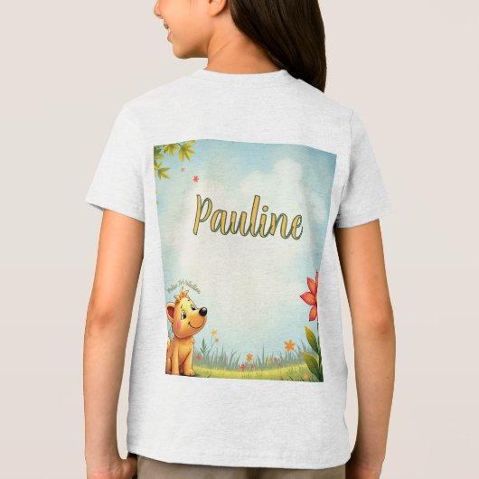 T-shirt En Tri-matière T-shirt personnalisé pour enfants (Verso)