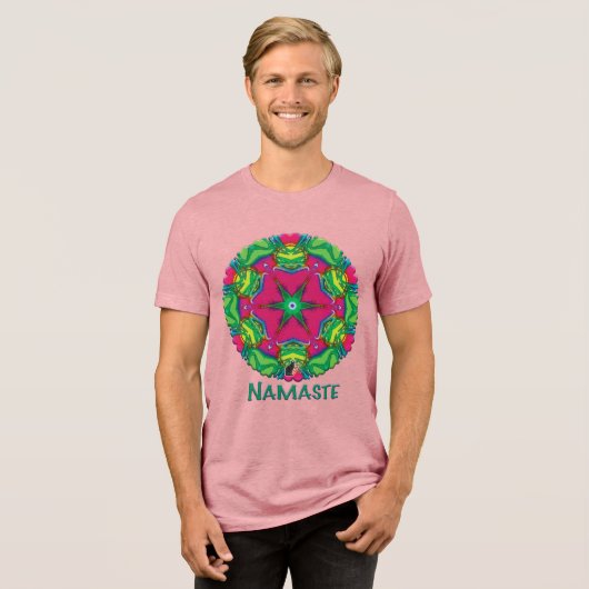 T-shirt En Tri-matière T-shirt Petals Namaste Kaleidoscope (Recto plein)