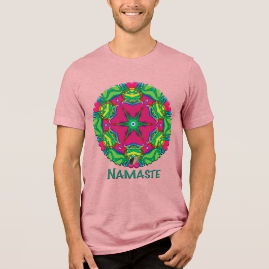 T-shirt En Tri-matière T-shirt Petals Namaste Kaleidoscope (Recto)