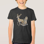 T-shirt En Tri-matière T-shirt Reindeer Sleigh Boys (Recto)
