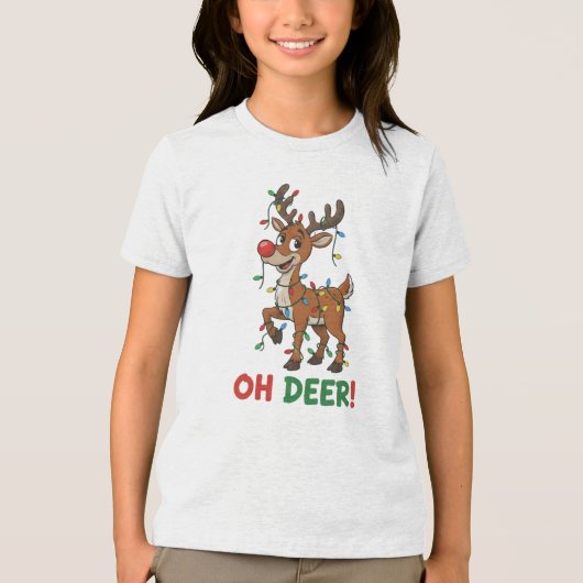 T-shirt En Tri-matière T-Shirt Reindeer With Lights (Recto)