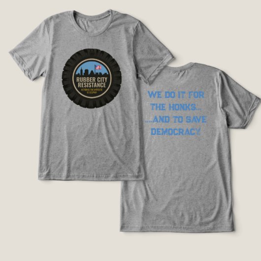 T-shirt En Tri-matière T-shirt Résistance en caoutchouc, deux côtés (Design Recto & Verso)