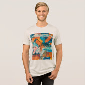 T-shirt En Tri-matière T-shirt - Résonances géométriques (Recto plein)