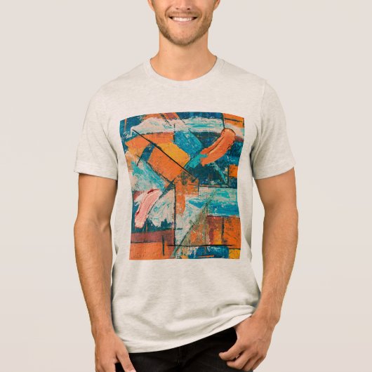 T-shirt En Tri-matière T-shirt - Résonances géométriques (Recto)