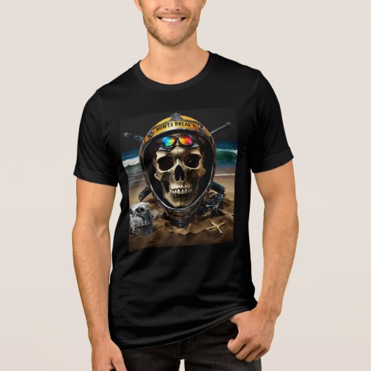 T-shirt En Tri-matière T-shirt Rock & Roll Skull and Crossbones (Recto)