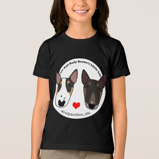 T-shirt En Tri-matière T-shirt Rudi et Boo Bull Terrier (Recto)