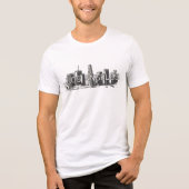 T-shirt En Tri-matière T-Shirt Tri-Blend Black Graphic de Los Angeles (Recto)