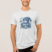 T-shirt En Tri-matière T-Shirt Tri-Blend Homme Snowman (Recto)