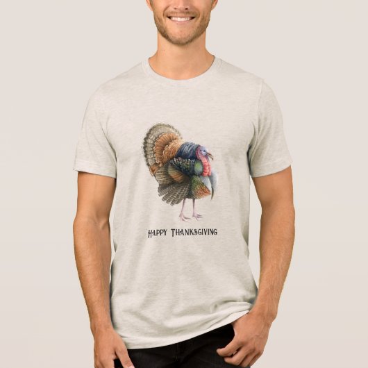 T-shirt En Tri-matière T-shirt Turquie pour hommes à Thanksgiving (Recto)