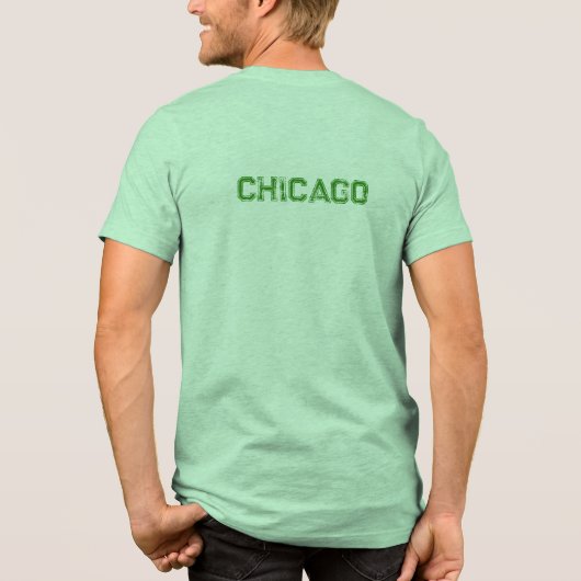 T-shirt En Tri-matière T-shirt vert de Chicago (Verso)