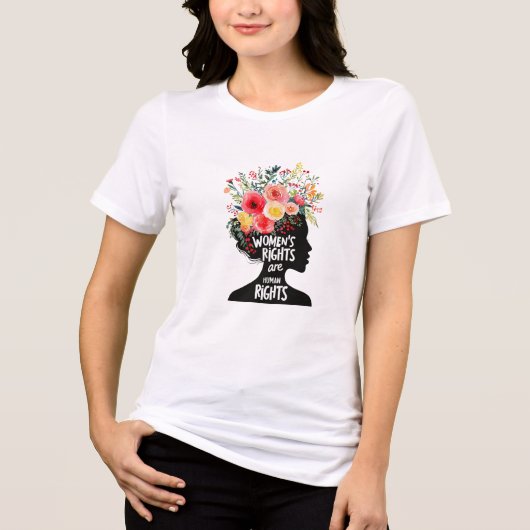 T-shirt En Tri-matière T-Shirt Vibrant Femme Fleurs (Recto)