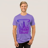 T-shirt En Tri-matière T-shirt violet de Chicago (Recto plein)