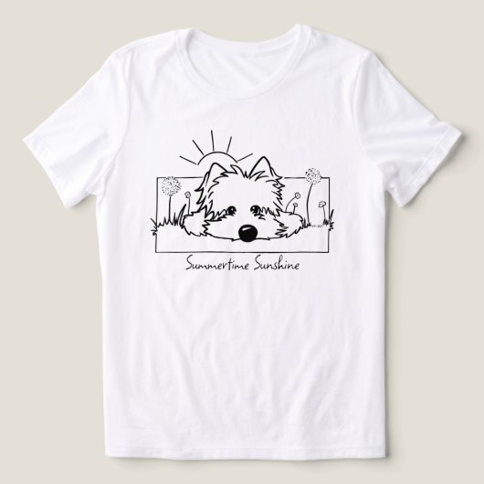 T-shirt En Tri-matière T-Shirt Westie Sunshine Tri-Blend (Design Recto)