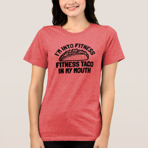 T-shirt En Tri-matière Taco Fitness Gym Drôle