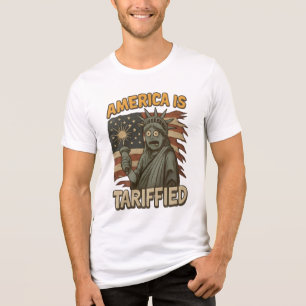 T-shirt En Tri-matière Tarifié en Amérique – Humour Patriotique Drôle