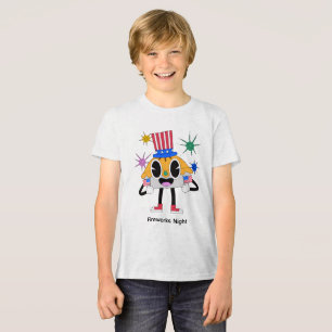 T-shirt En Tri-matière Tarte patriotique mignonne dessin animé – Enfant d
