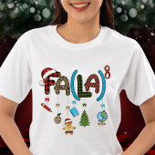 T-shirt En Tri-matière Teacher Christmas Fa La La School Fun éducatif