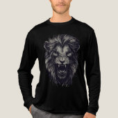 T-shirt En Tri-matière Tee graphique de Lion majestueux - Visage animal u (Recto)