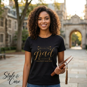 T-shirt En Tri-matière Tee-shirt de fin d'études à nom personnalisé – Sty