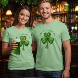 T-shirt En Tri-matière Tee-shirt fer à cheval Trèfle Chanceux – Saint-Pat