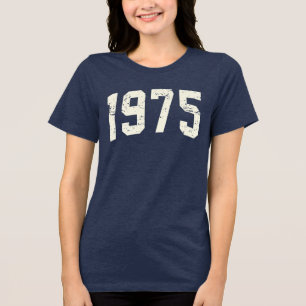 T-shirt En Tri-matière Tee - shirt minimaliste de 1975 Cadeau 50e anniv