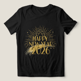 T-shirt En Tri-matière Tee-shirt pailleté « Bonne année 2026 » pour femme