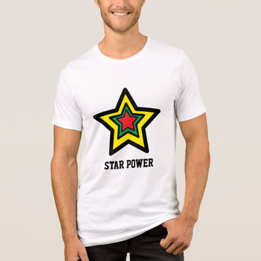 T-shirt En Tri-matière Tee triplé géant (jaune, vert, rouge) (Recto)