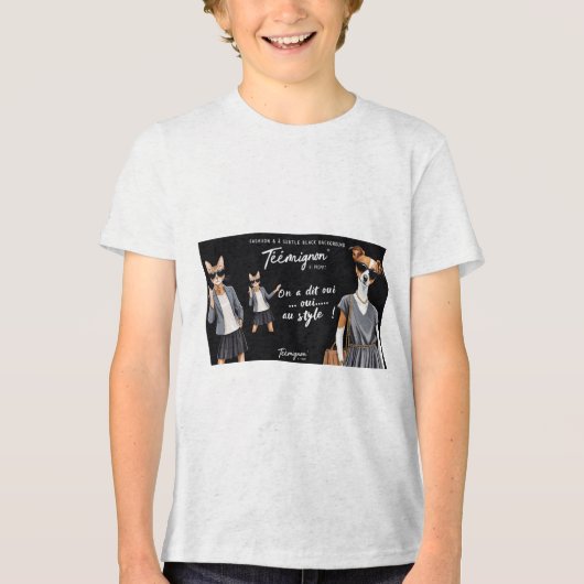 T-SHIRT  EN TRI-MATIÈRE TEEMIGNON (Recto)