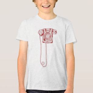 T-shirt En Tri-matière téléphone à cadran rotatif des années 80