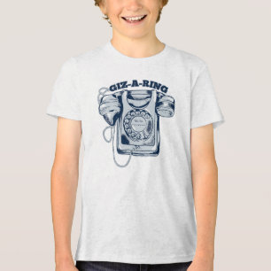 T-shirt En Tri-matière Téléphone rotatif Bleu