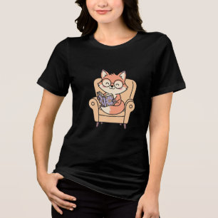 T-shirt En Tri-matière Temps d'étude du renard Kawaii