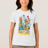 T-shirt En Tri-matière Tenez mon gâteau pendant que je Minion humoristiqu (Recto)