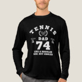 T-shirt En Tri-matière Tennis Dad Funny Sports Established 1974 (Recto)