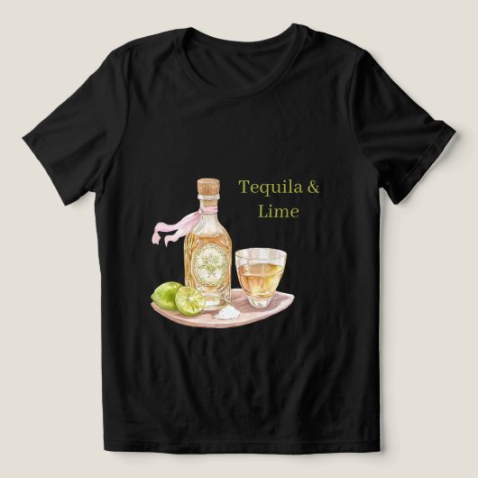 T-shirt En Tri-matière Tequila & Citron vert (Design Recto)