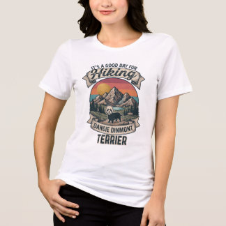 T-shirt En Tri-matière Terrier Dandie Dinmont de randonnée Chien de monta