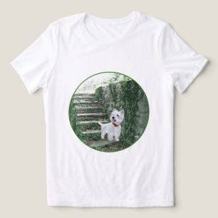 T-shirt En Tri-matière Terrier West Highland Blanc Ivy Stairs